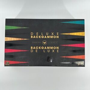 Spin Master Cardinal Legacy Deluxe Backgammon Handcrafted Wood Gameboard Case